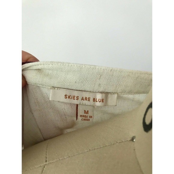 Stitch Fix Skies Are Blue White Embroidered Peasant Blouse - Picture 8 of 8